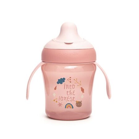 SUAVINEX | Nerozlievací hrnček FOREST 200 ml - ružová