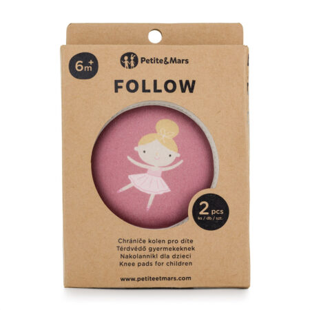 PETITE&MARS Chrániče kolien elastické na lozenie Follow
