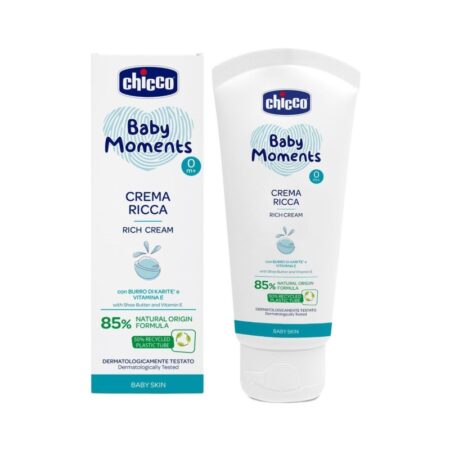 CHICCO Krém vyživujúci Baby Moments 85% prírodných zložiek 100ml,