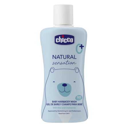 CHICCO Sprchový gél 2v1 na telo a vlasy s aloe a harmančekom Natural Sensation 200ml,