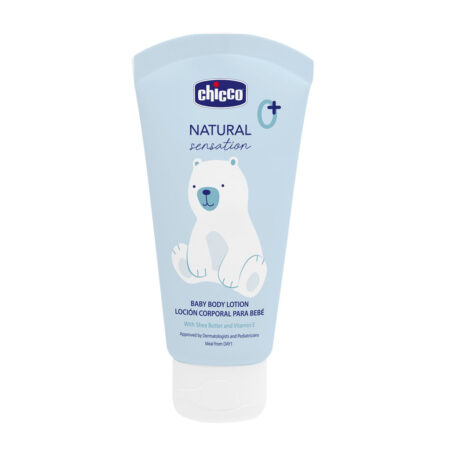 CHICCO Telové mlieko s bambuckým maslom a vitamínom E Natural Sensation 150ml,