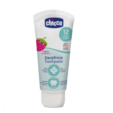 CHICCO Pasta zubná Jahoda bez fluóru 50ml,