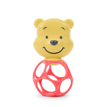 BRIGHT STARTS Hryzačka s hrkálkou Winnie the Pooh™ Hunny & Shake™ 2ks, 0m+