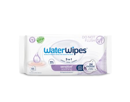 6X WATERWIPES Obrúsky vlhčené Soothing clean 3in1 60 ks (360 ks)