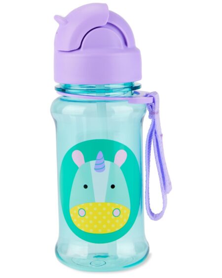 SKIP HOP Zoo tritan Fľaša so slamkou 355ml Jednorožec