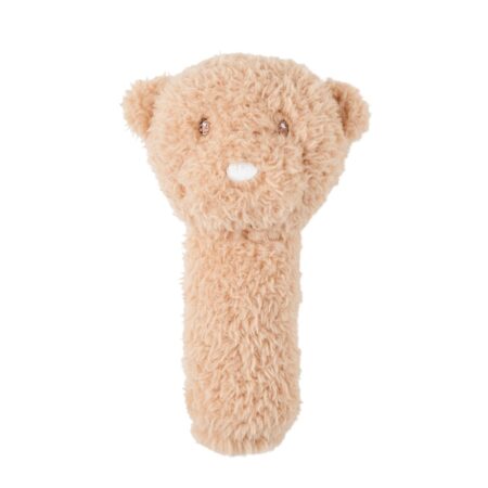 NATTOU Hračka plyšová hrkálka Teddy medvedík 14 cm,