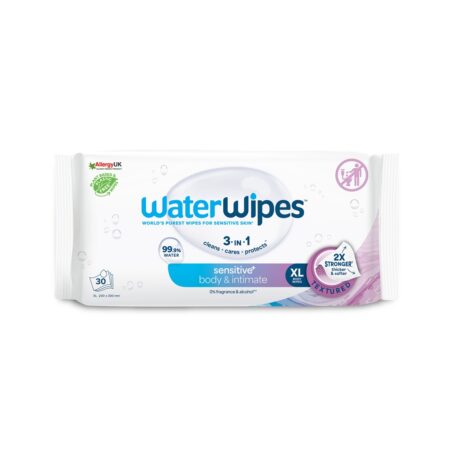WATERWIPES Obrúsky vlhčené Body&Intimate 30 ks