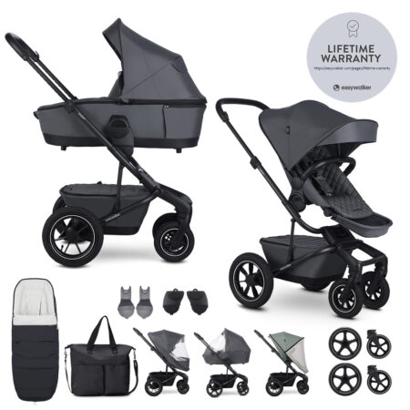 EASYWALKER Kočík kombinovaný Harvey⁵ Premium Mineral Grey XXL AIR