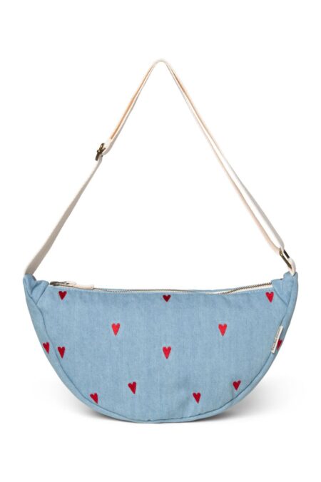 STUDIO NOOS - Denim Adult FANNY kabelka | Blue Hearts