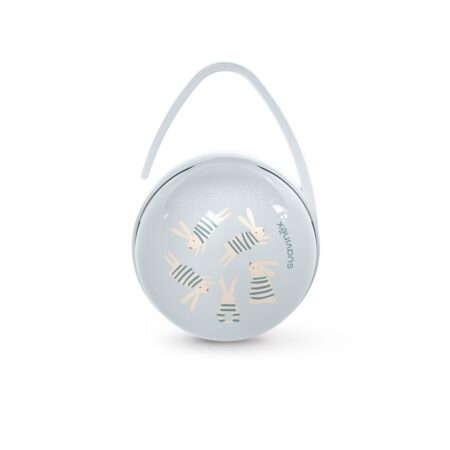 SUAVINEX | DUO krabička na cumlíky WONDERLAND NEW - modrý králik