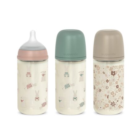 SUAVINEX | Fľaša sklo WONDERLAND NEW 240 ml fyziologická SX PRO +3 MF