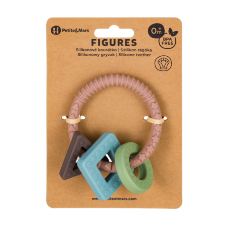 PETITE&MARS Hryzačka silikónová Figures