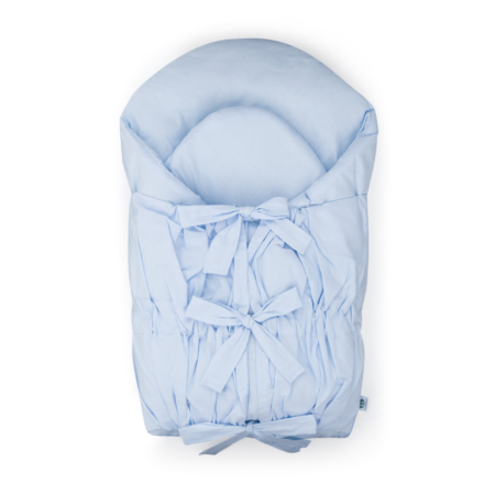 PETITE&MARS Zavinovačka šnurovacia Nurse s pevnou kokosovou vložkou Baby Blue 75x75 cm