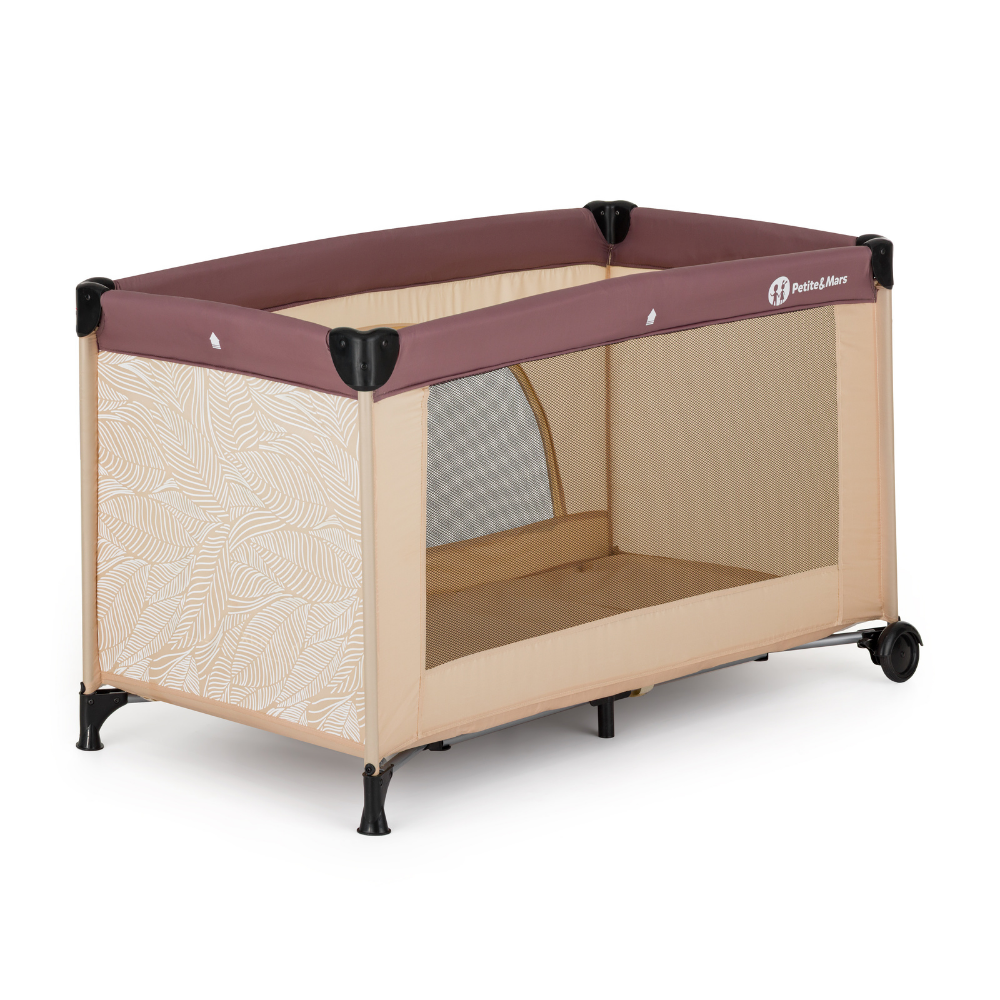 PETITE&MARS Postieľka cestovná Nyja Urban Jungle Sand – Obrázok 2